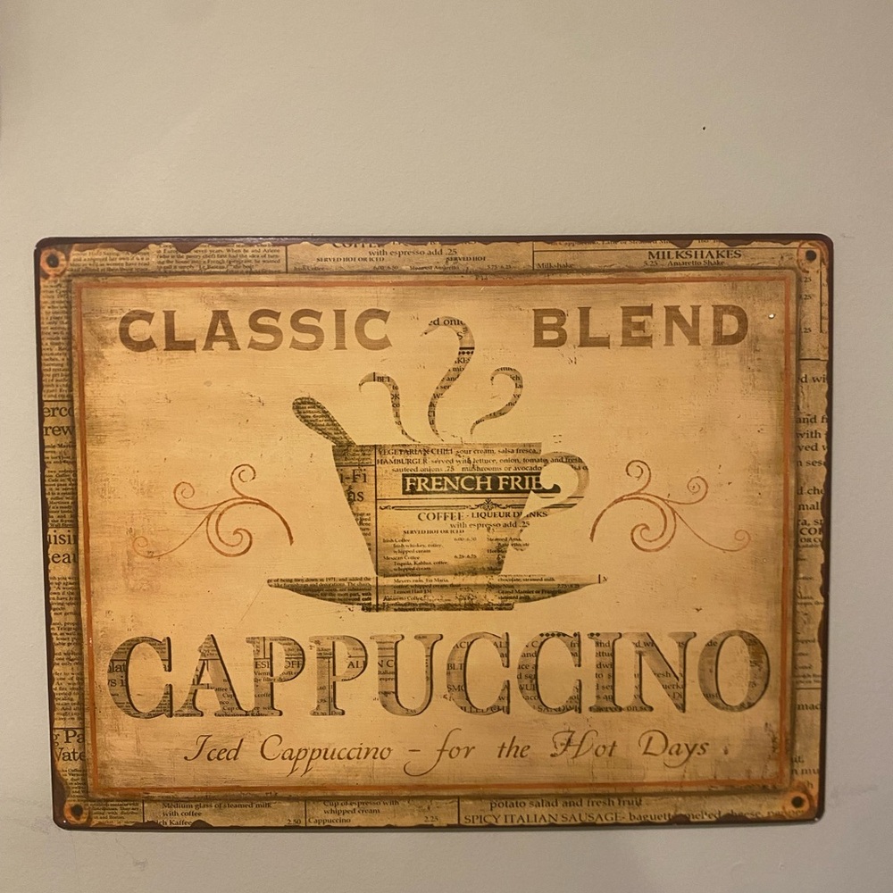 Vintage Cappuccino Wall Art
